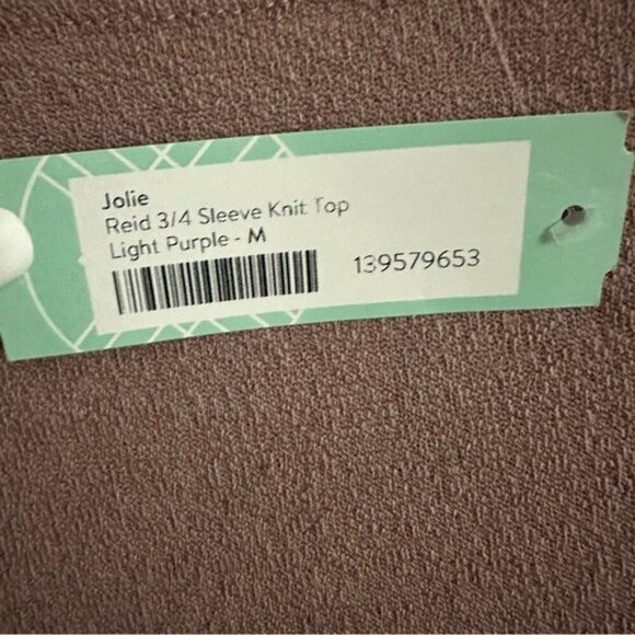 Jolie Reid 3/4 Dolman Sleeve Knit taupe Top Size Medium - Picture 7 of 9